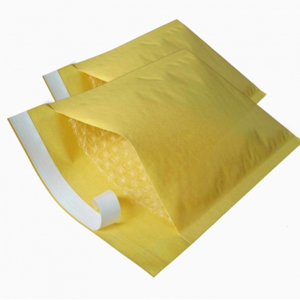 foto del prodotto trade shop busta gialla da lettere imbottita 25x30 postali con pluriball chiusura adesiva 