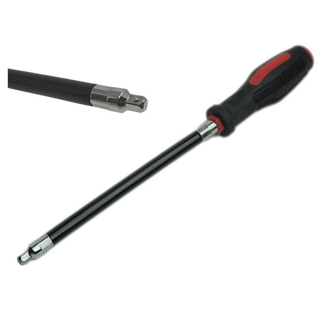 foto del prodotto trade shop cacciavite giravite flessibile da 300 mm porta bussole torx maschio 