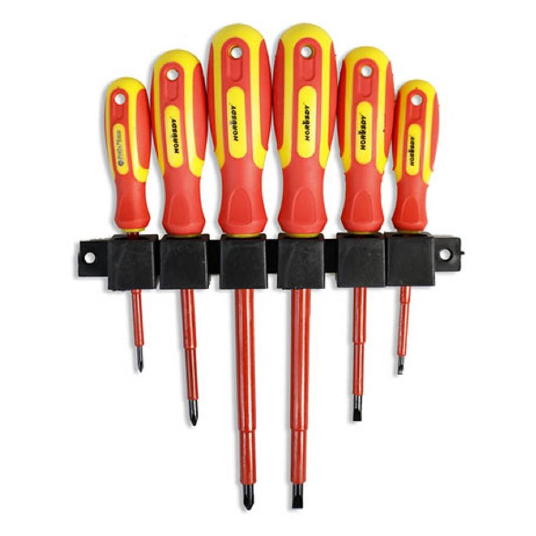 foto del prodotto trade shop cacciaviti elettricista 6 pz isolati stella taglio giraviti elettricista 82924 