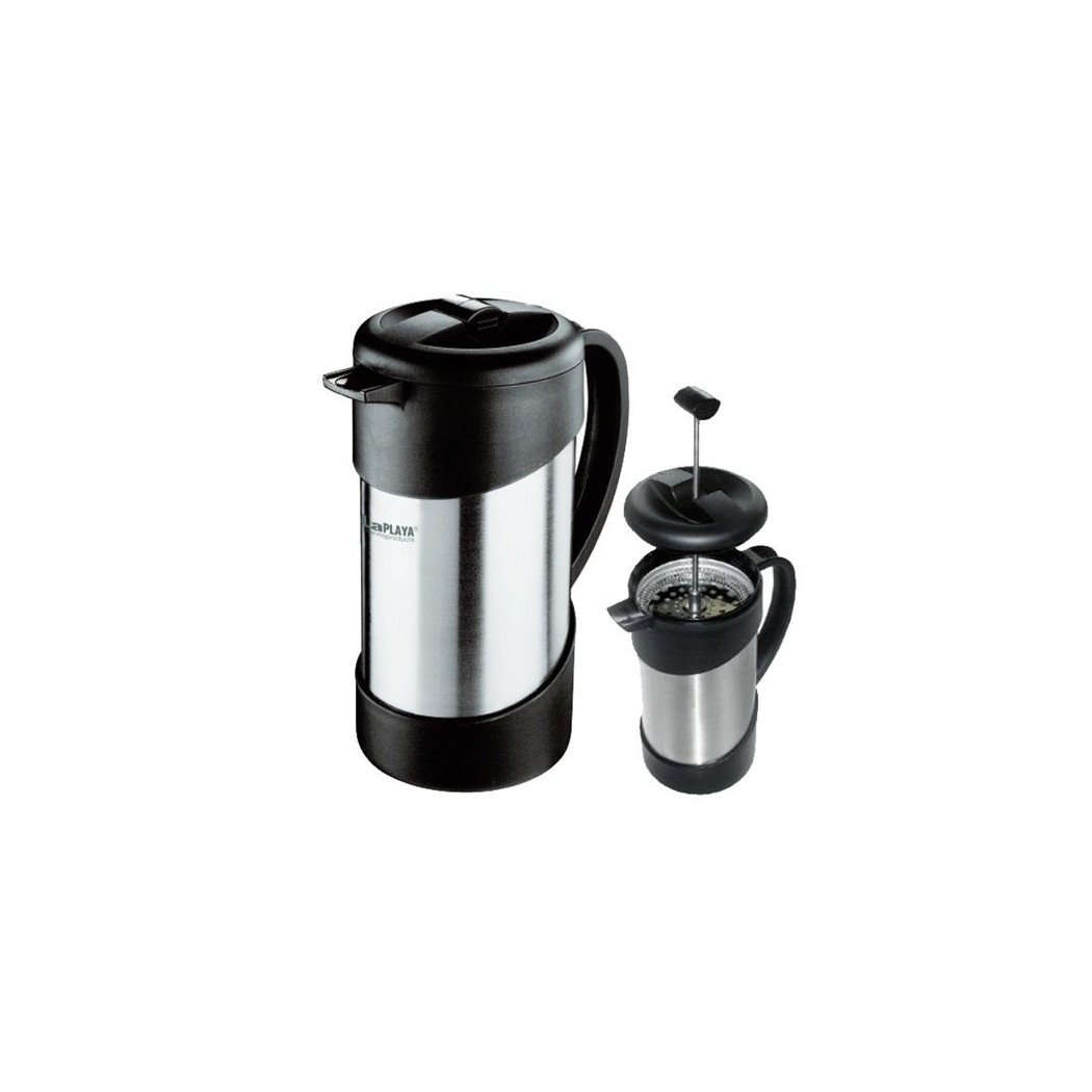 foto del prodotto trade shop caffettiera acciaio inox per casa e ufficio a doppia parete laplaya 