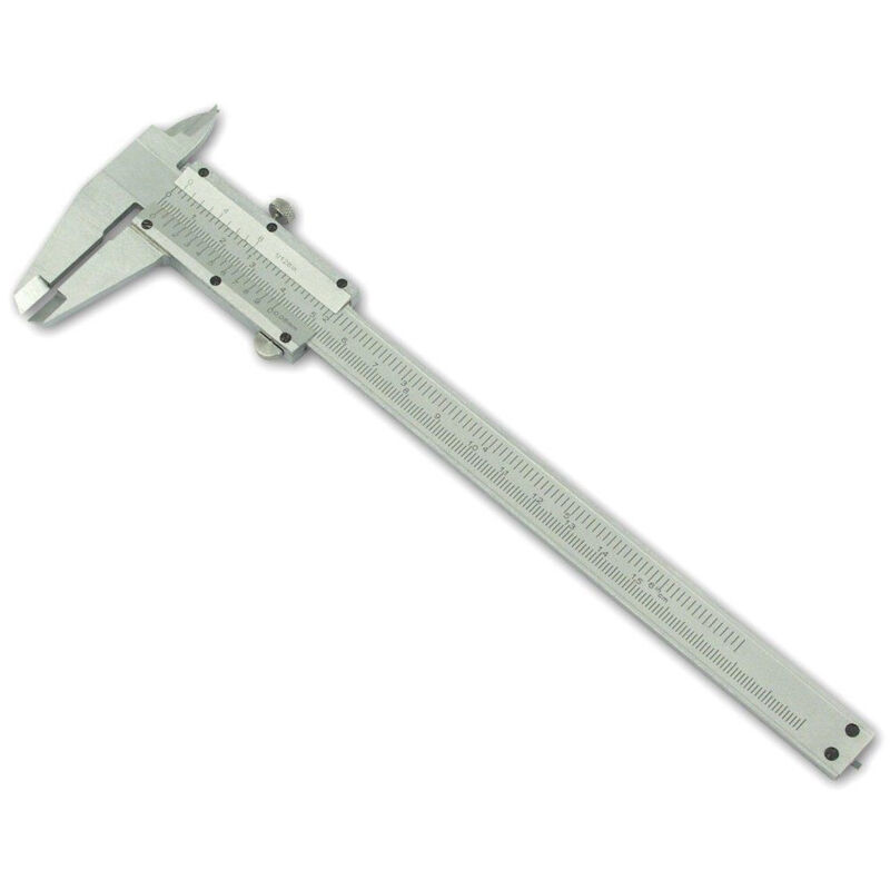 foto del prodotto trade shop calibro analogico a corsoio in acciaio 15 cm millesimale misure interne esterne 