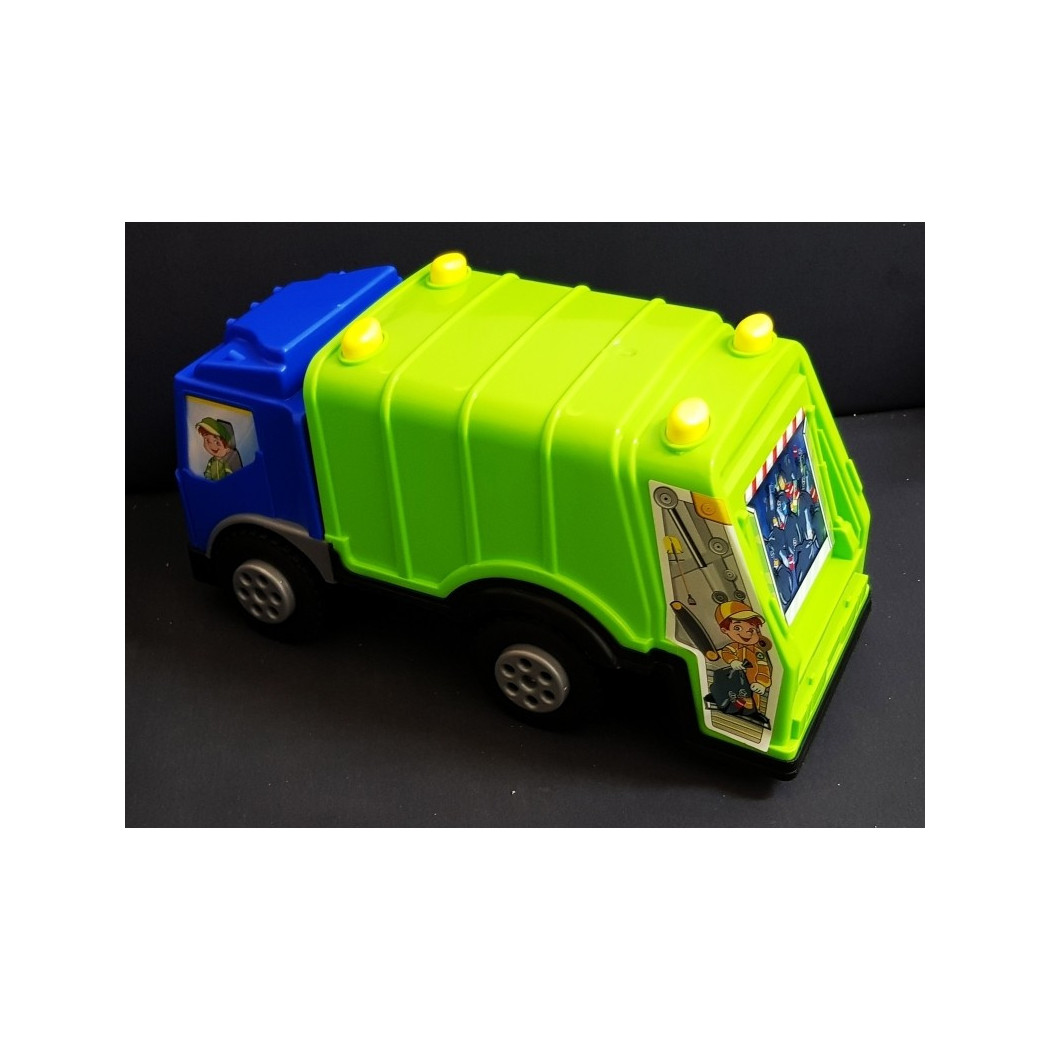 foto del prodotto trade shop camion spazzatura trasporto rifiuti 40x23x15cm gioco spiaggia mare sport bimbini 
