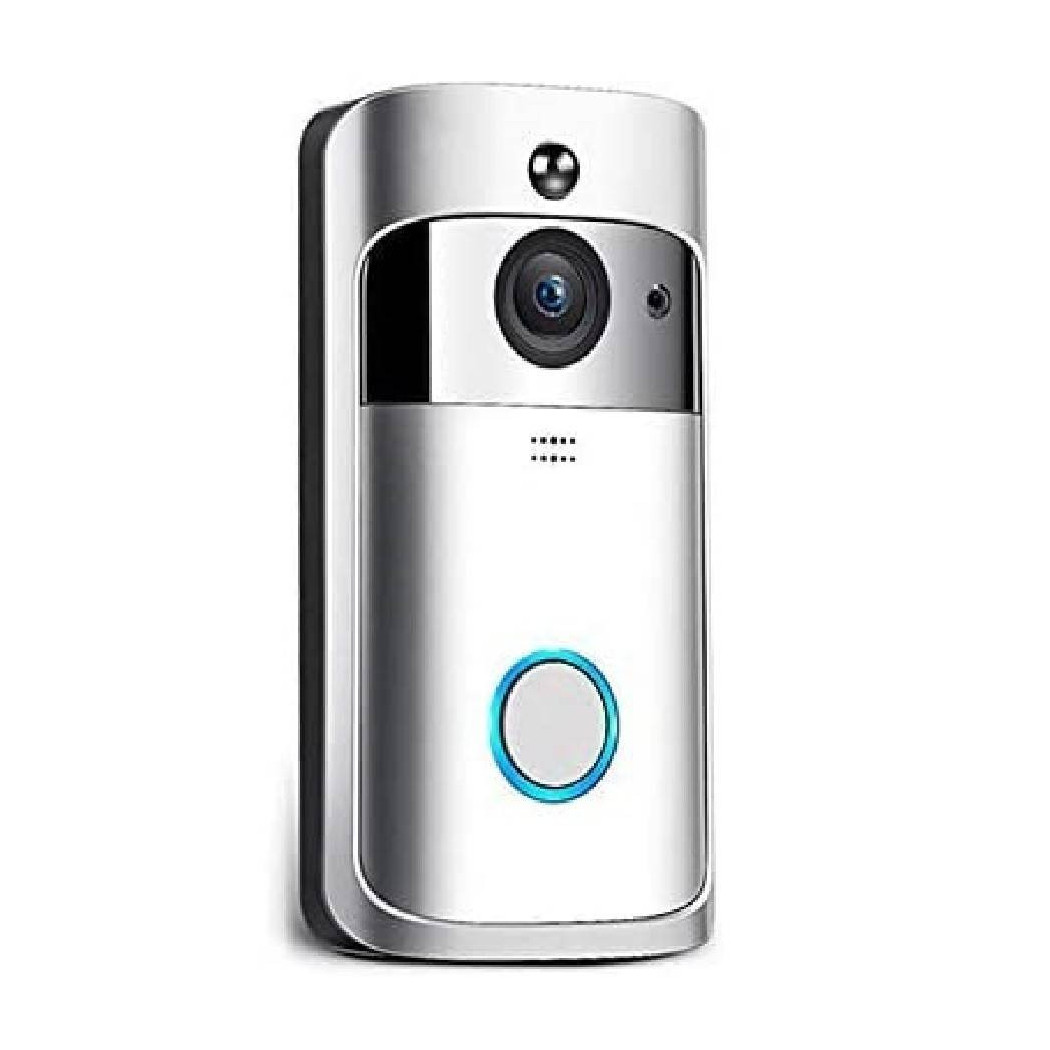 foto del prodotto trade shop campanello videocitofono wifi sicurezza casa allarme porta con sensore movimento 