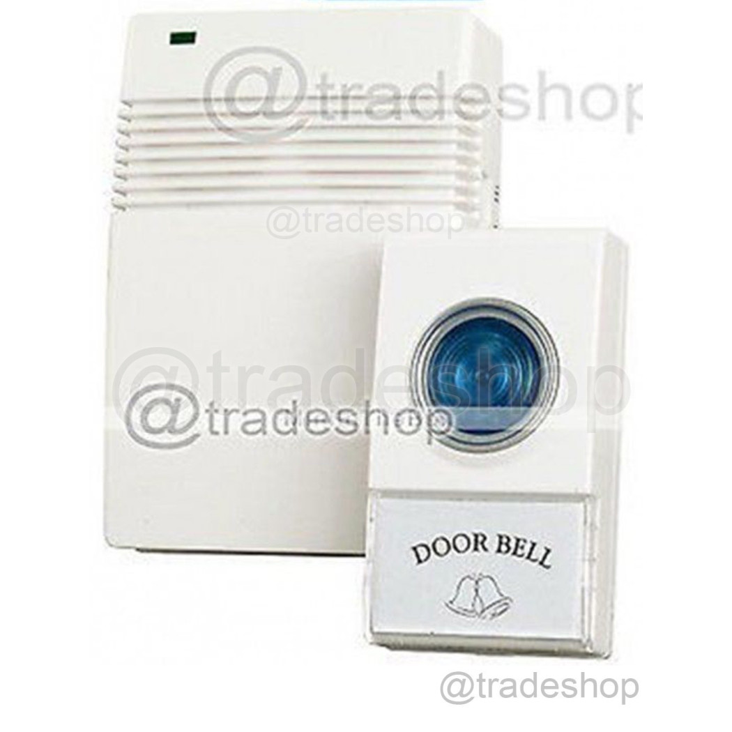 foto del prodotto trade shop campanello wireless senza fili casa ufficio porta impermeabile distanza 10mt. 