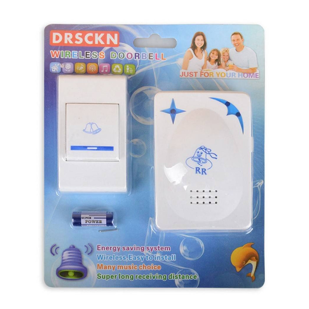foto del prodotto trade shop campanello wireless senza fili porta drsckn 16 melodie casa ufficio 