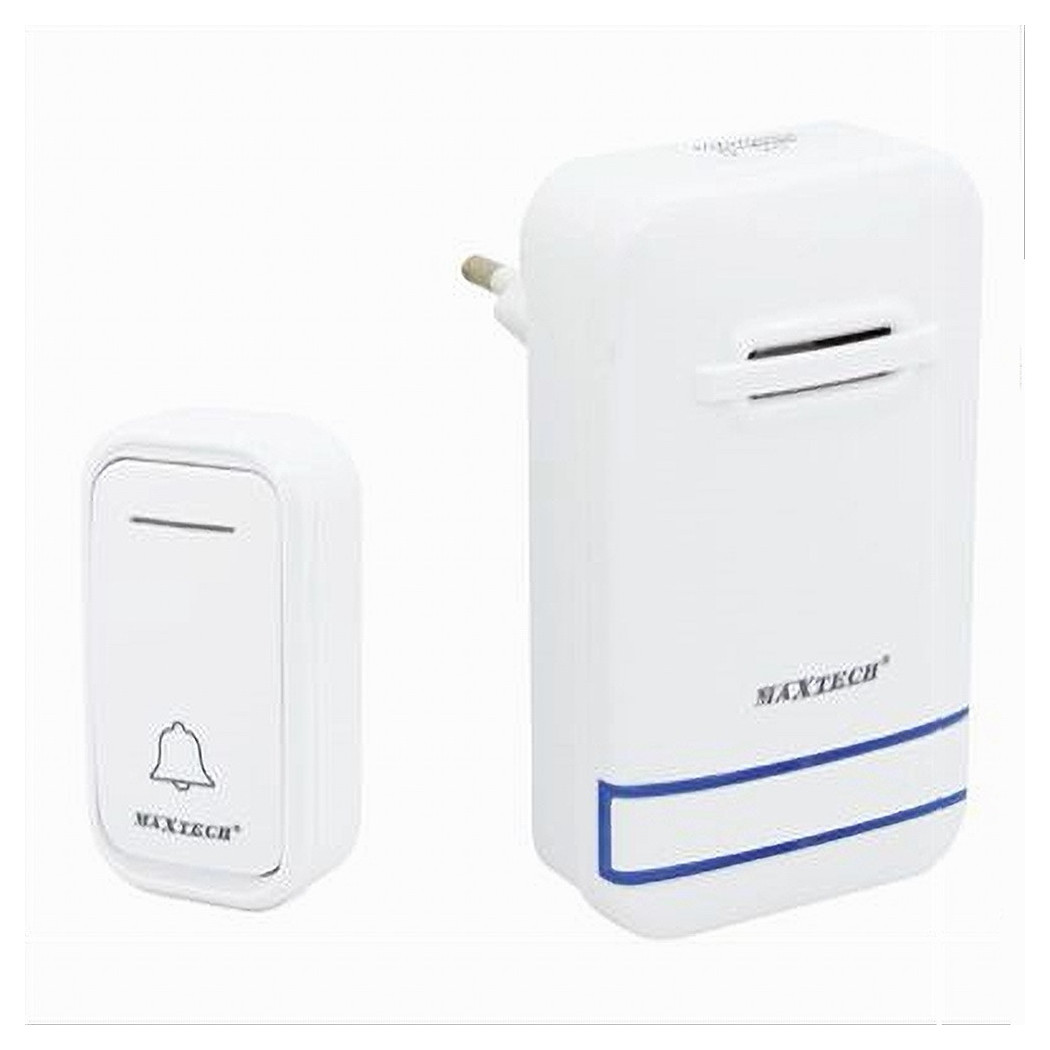 foto del prodotto trade shop campanello wireless senza fili spina incorporata wifi indicatore led camp 03 maxtech 