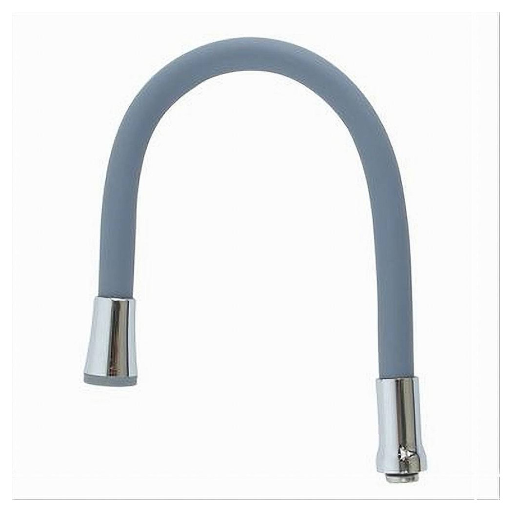 foto del prodotto trade shop canna ricambio miscelatore rubinetto lavello cucina flessibile grigio 50cm 87504 