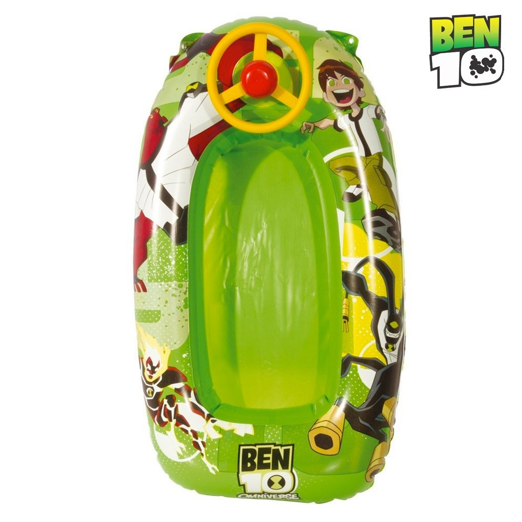 foto del prodotto trade shop canotto con volante ben 10 dimensioni 90 x 50 cm bambini mare piscina 