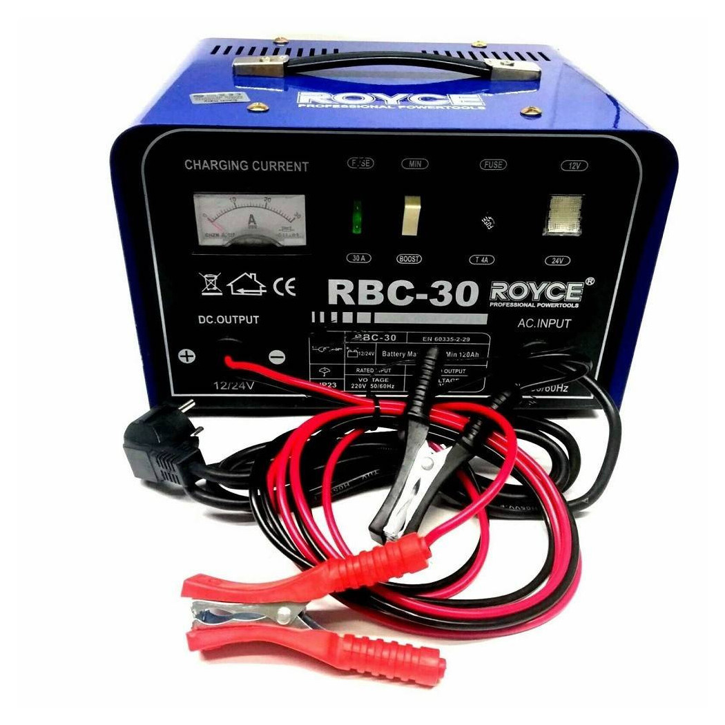 foto del prodotto trade shop carica batteria 12 24v 30a auto moto camper barca caricabatterie portatile 