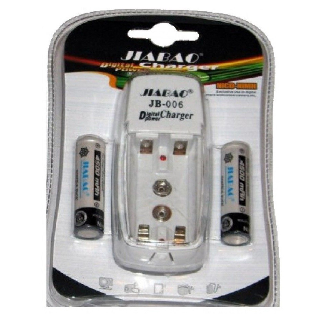 foto del prodotto trade shop carica batterie pile stilo ministilo aa aaa jb 006 2 pile ricaricabili 