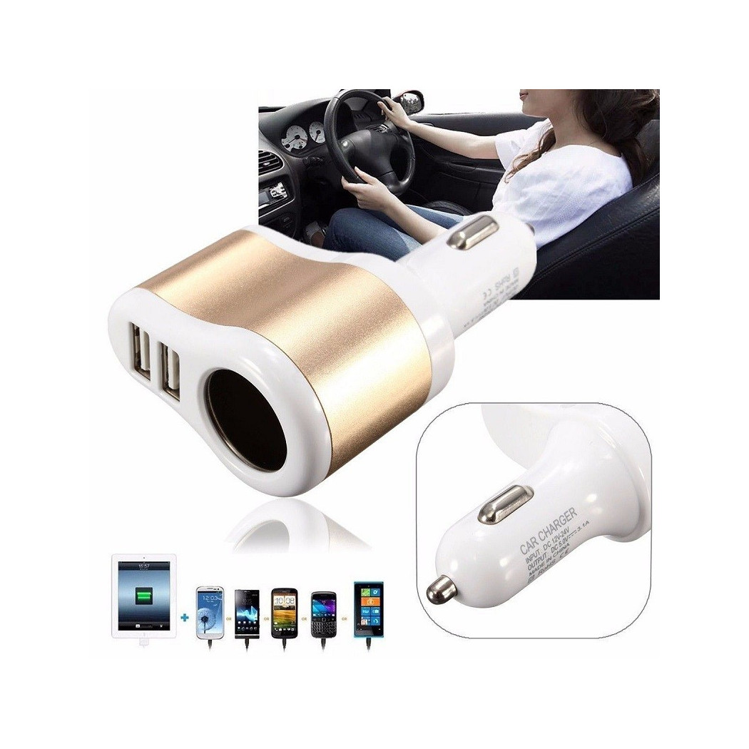 foto del prodotto trade shop caricabatterie carica batteria usb auto camper 12v 24v per tablet smarthphone 