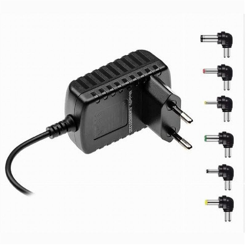 foto del prodotto trade shop caricabatterie da rete fissa connettore dc 12volt 2000ma 8 pezzi maxtech ca s017s 