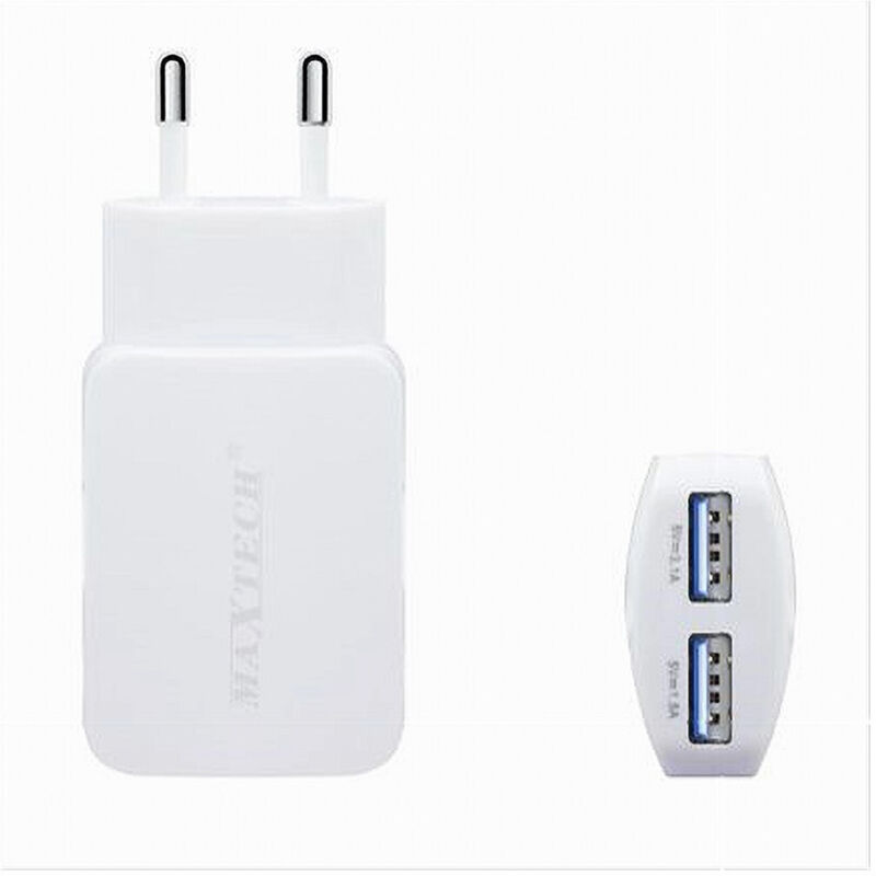 foto del prodotto trade shop caricatore portatile presa 2 usb per smartphone 5v 3100ma maxtech 18w ca s030 