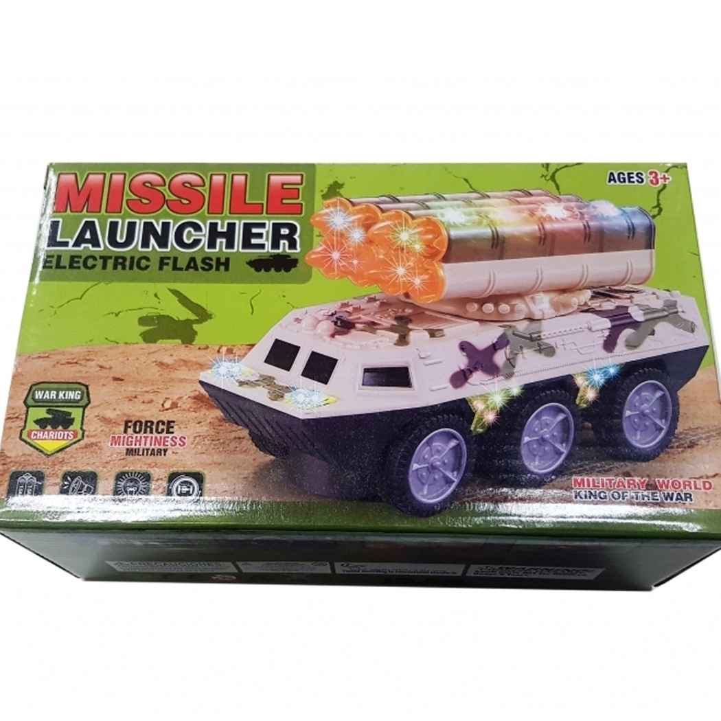 foto del prodotto trade shop carro armato lancia missili led luci suoni funzione mistero tiger gioco bimbo 