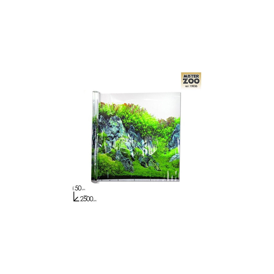 foto del prodotto trade shop carta decorativa per acquario 50 x 2500 cm pannello decorativo acquari sfondo 