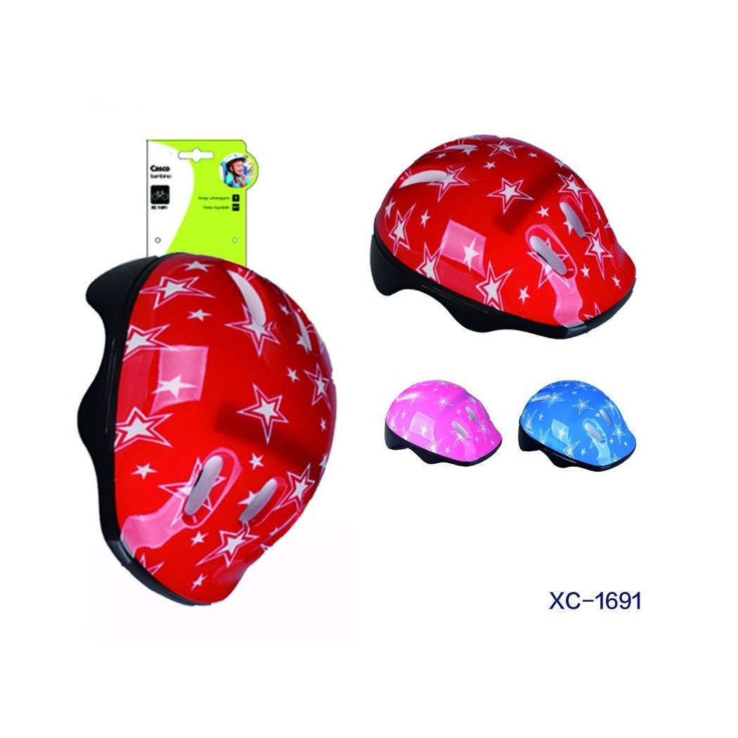 foto del prodotto trade shop casco da bambino per bici bicicletta con chiusura regolabile vari colori xc 1691 