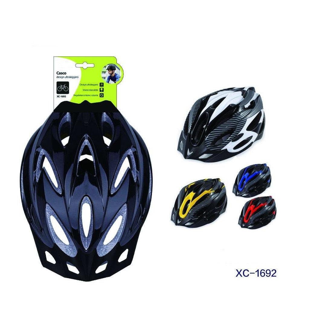 foto del prodotto trade shop casco design ultraleggero con visiera rimovibile regolatore di taglia xc 1692 