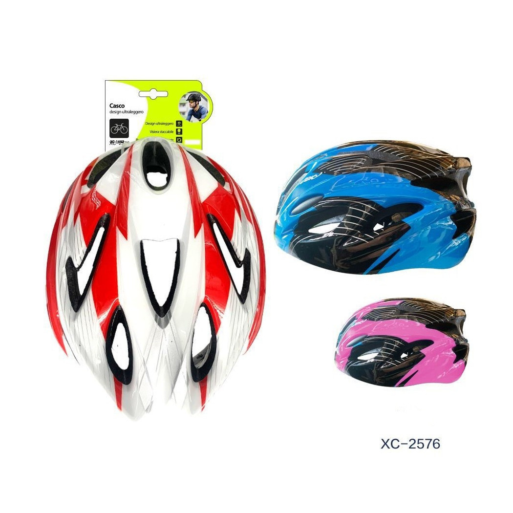 foto del prodotto trade shop casco design ultraleggero visiera rimovibile regolatore interno rotante xc 2576 