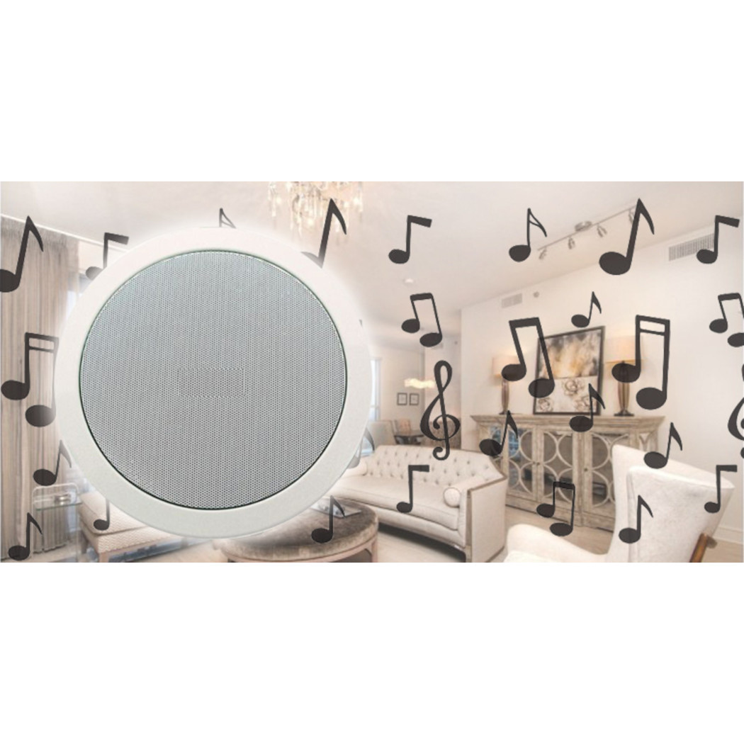 foto del prodotto trade shop cassa acustica 18 21 cm da incasso filodiffusione negozi impianti audio auto 6w 