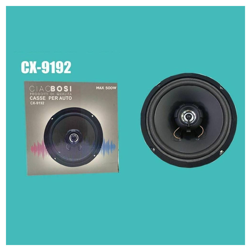 foto del prodotto trade shop cassa singola altoparlante max 500 watt woofer per auto cx 9192 