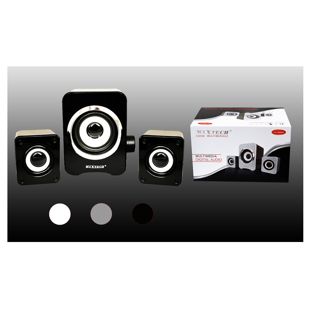 foto del prodotto trade shop casse per pc audio multimediale speaker laptop computer portatili maxtech ca ss004 