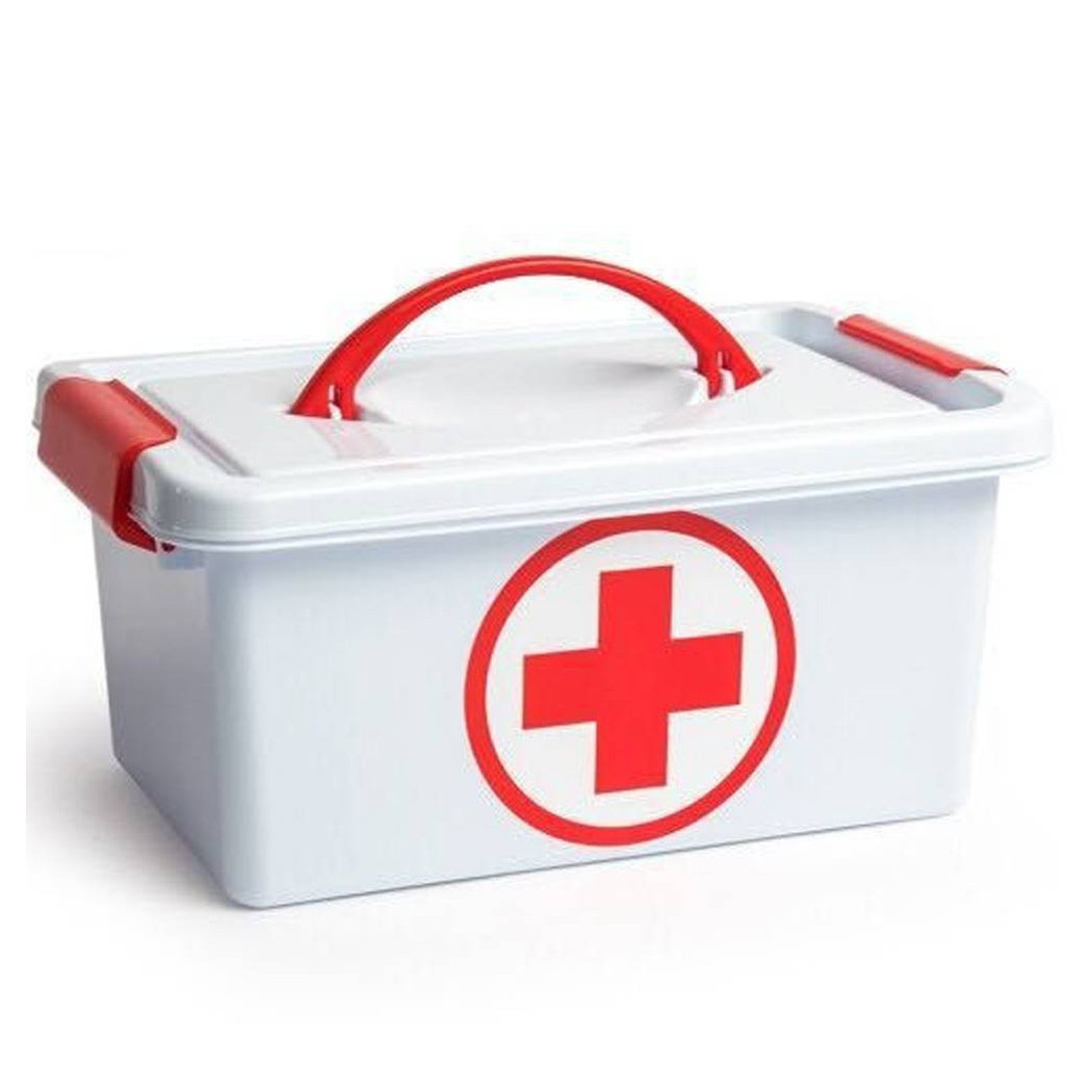 foto del prodotto trade shop cassetta con manico pronto soccorso sanitaria contenitore medicinali 29x18x13cm 