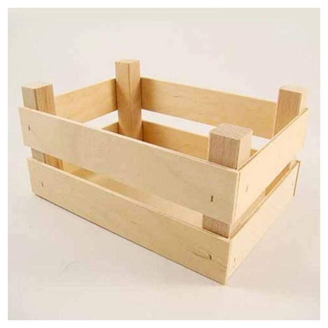 foto del prodotto trade shop cassetta in legno portafrutta porta oggetti porta pane cestino 20 x 14 cm 