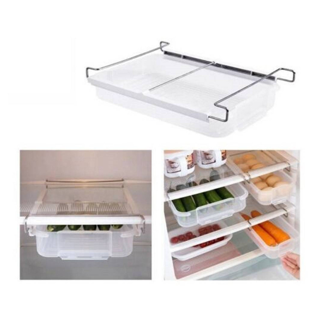 foto del prodotto trade shop cassetto scorrevole contenitore mensola frigorifero organizer frigo 