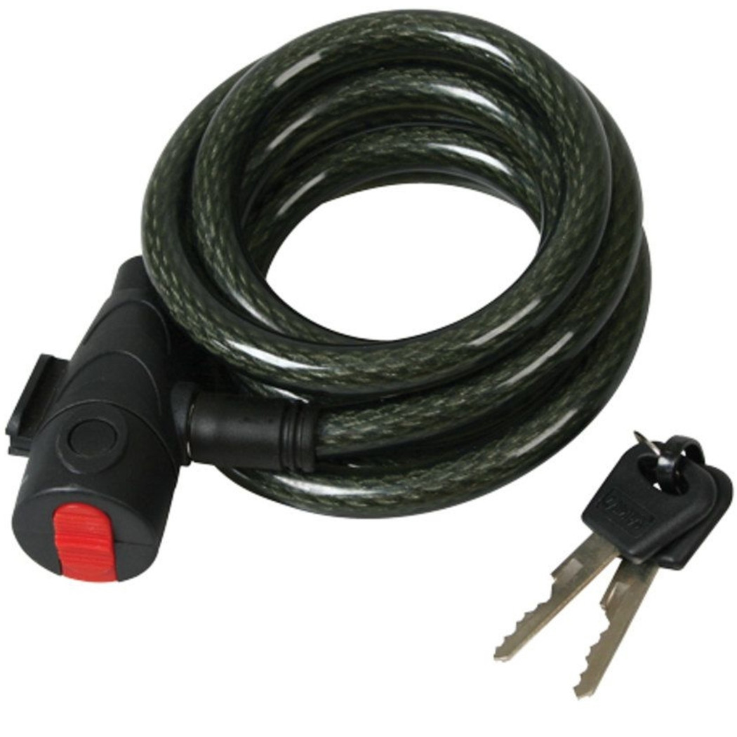foto del prodotto trade shop catena antifurto moto bicicletta con lucchetto chiavi acciaio 100cm vari colori 