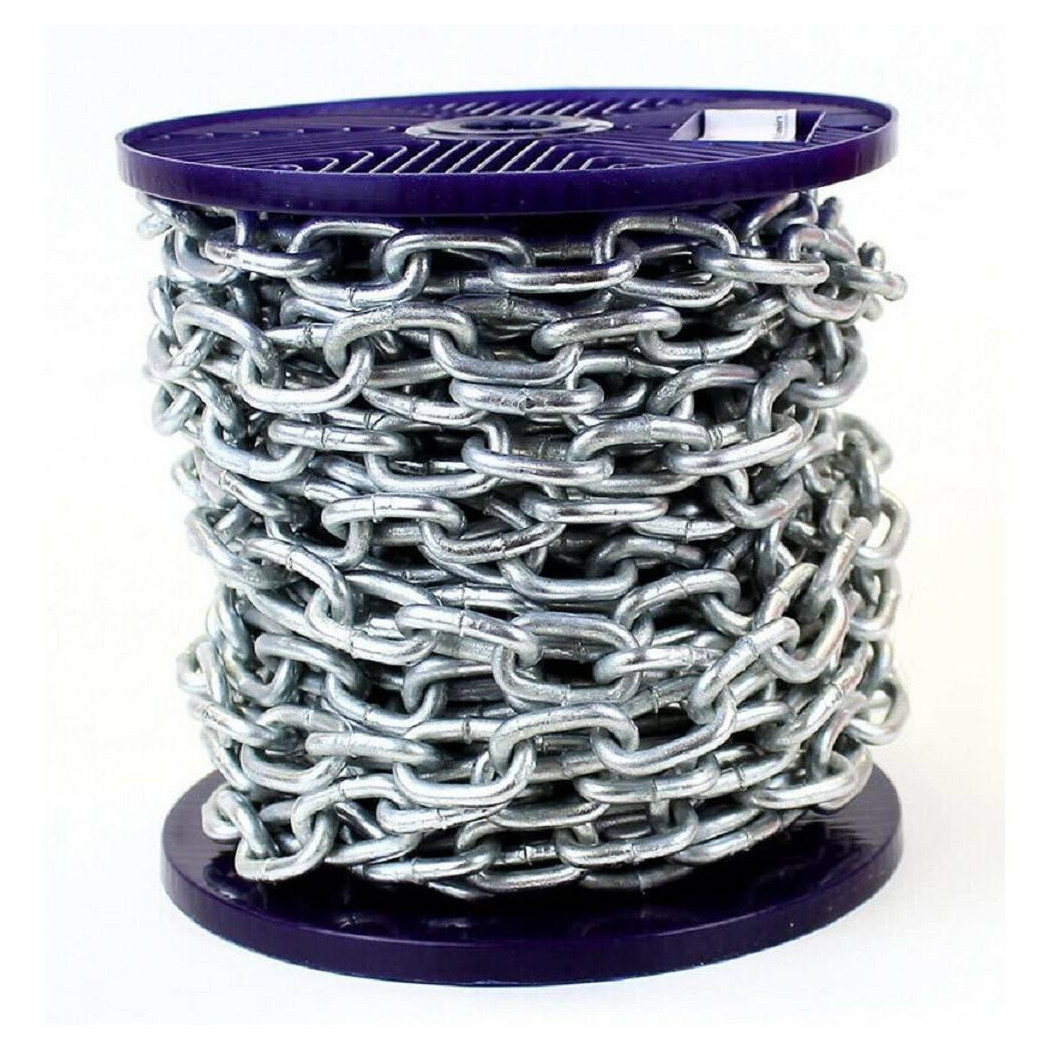 foto del prodotto trade shop catena di sicurezza in ferro zincato saldata catene genovese bobina 26 metri 