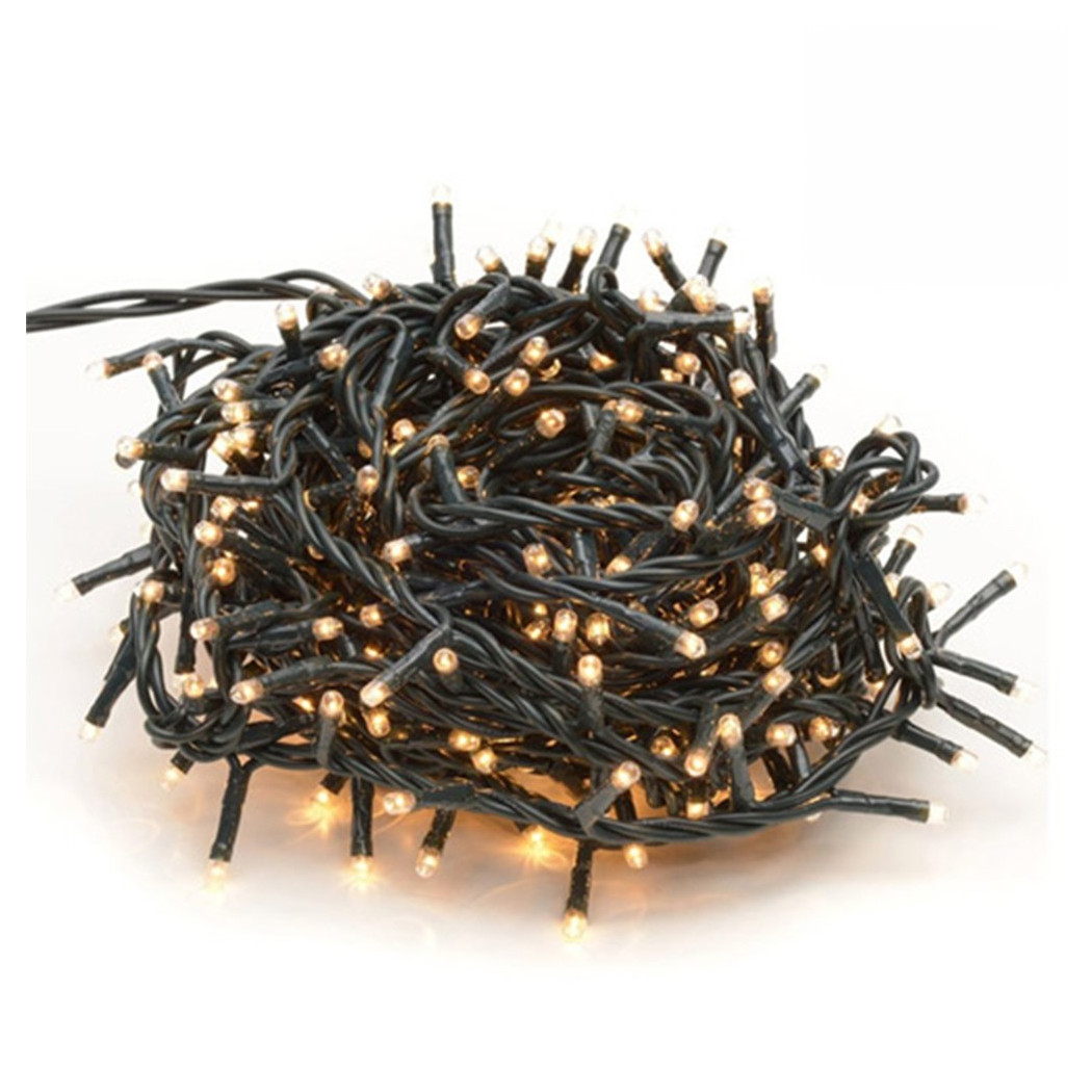 foto del prodotto trade shop catena luminosa mini lucciole 180 lampadine bianche luci albero natale addobbi 