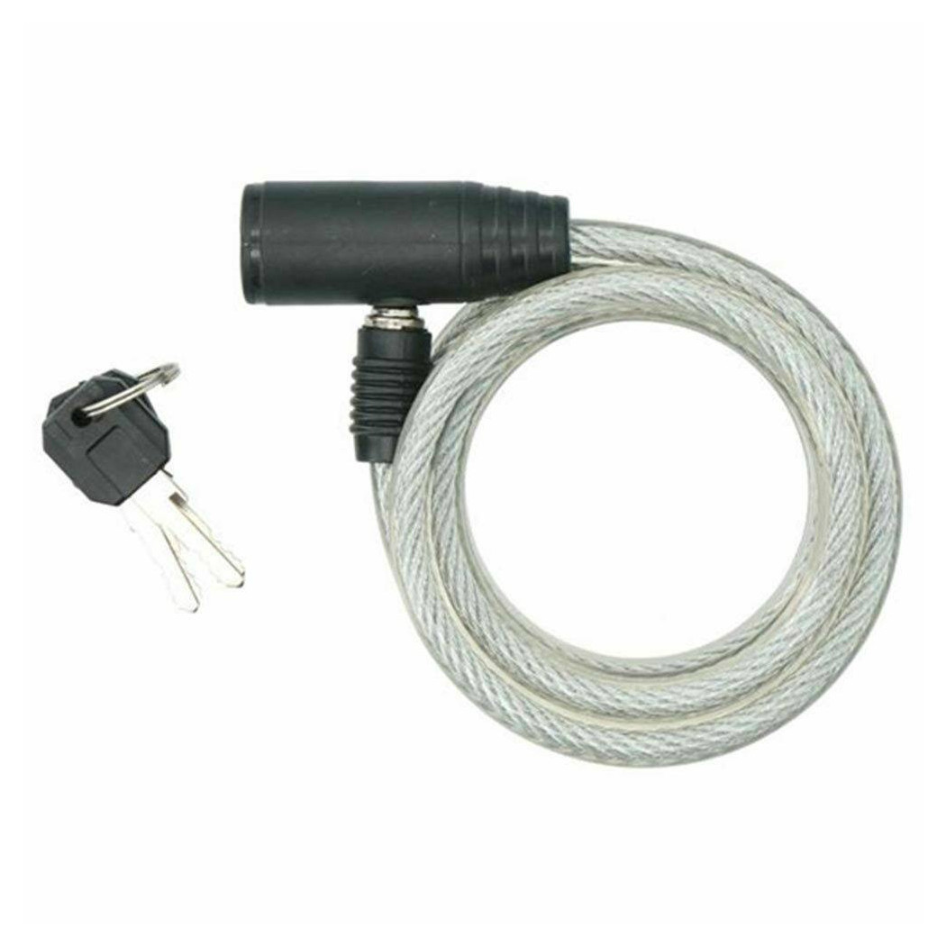 foto del prodotto trade shop catena sicurezza antifurto bici bicicletta lucchetto 2 chiavi acciaio 8 x 1200mm 