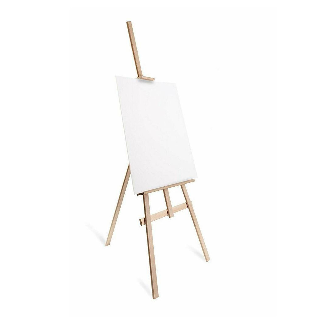 foto del prodotto trade shop cavalletto pittorico in legno inclinabile 90 cm pittura esposizione tele quadri 