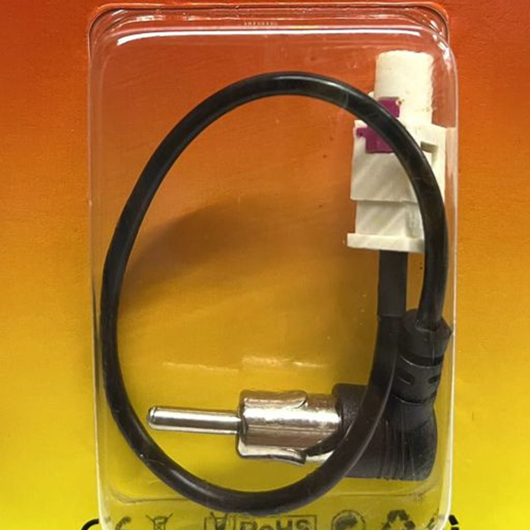 foto del prodotto trade shop cavetto adattatore antenna da fakra maschio a din iso maschio 90 pipa curvo 22cm 