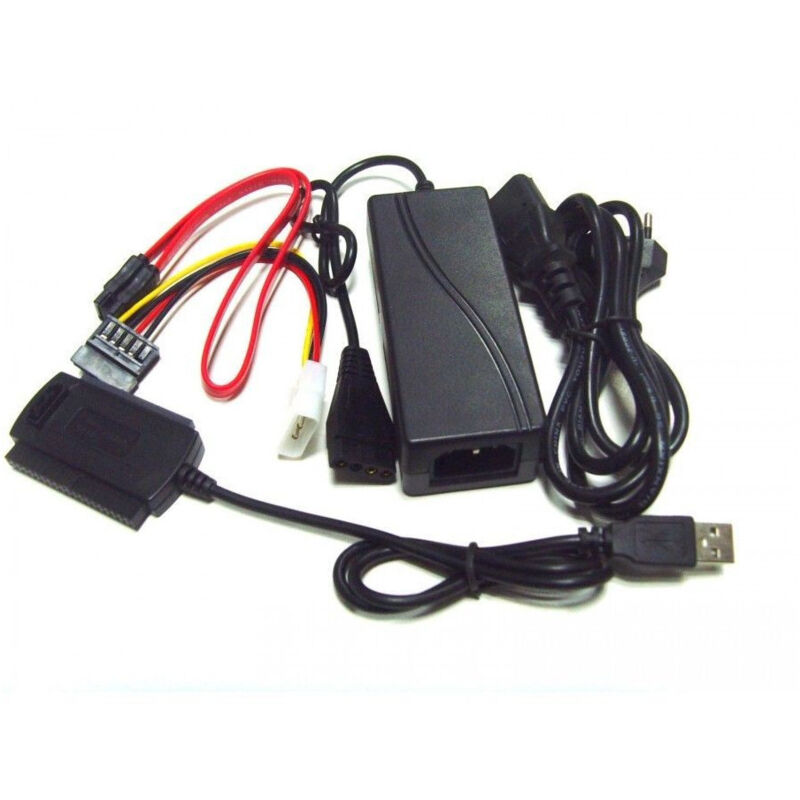 foto del prodotto trade shop cavo adattatore da usb 2.0 a sata ide 2,5 3,5 supporta hd adattatore sata ide 