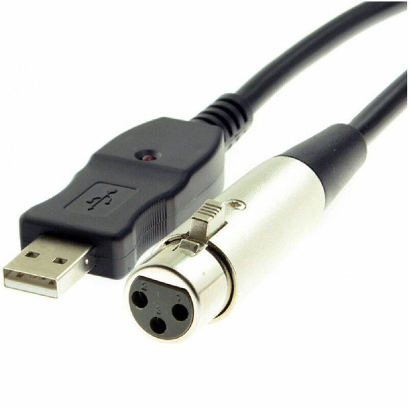 foto del prodotto trade shop cavo adattatore per chitarra da xlr a usb maschio per pc computer 3 metri kl3625 