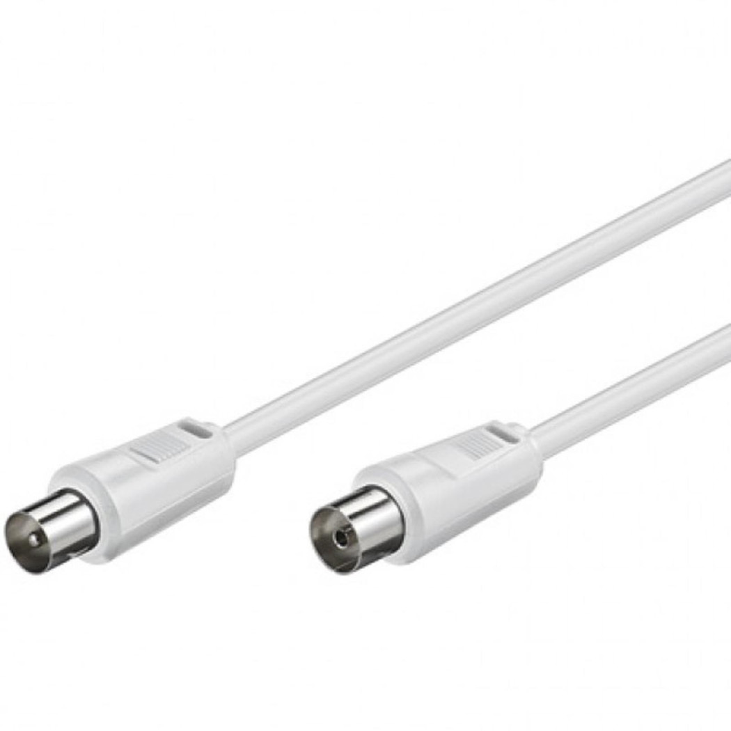 foto del prodotto trade shop cavo antenna per collegamento tv coassiale 75 ohm maschio femmina 5 metri 