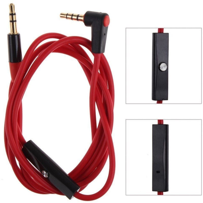 foto del prodotto trade shop cavo audio aux spinotto jack da 3,5mm con microfono cuffie smartphon linq kk 885 