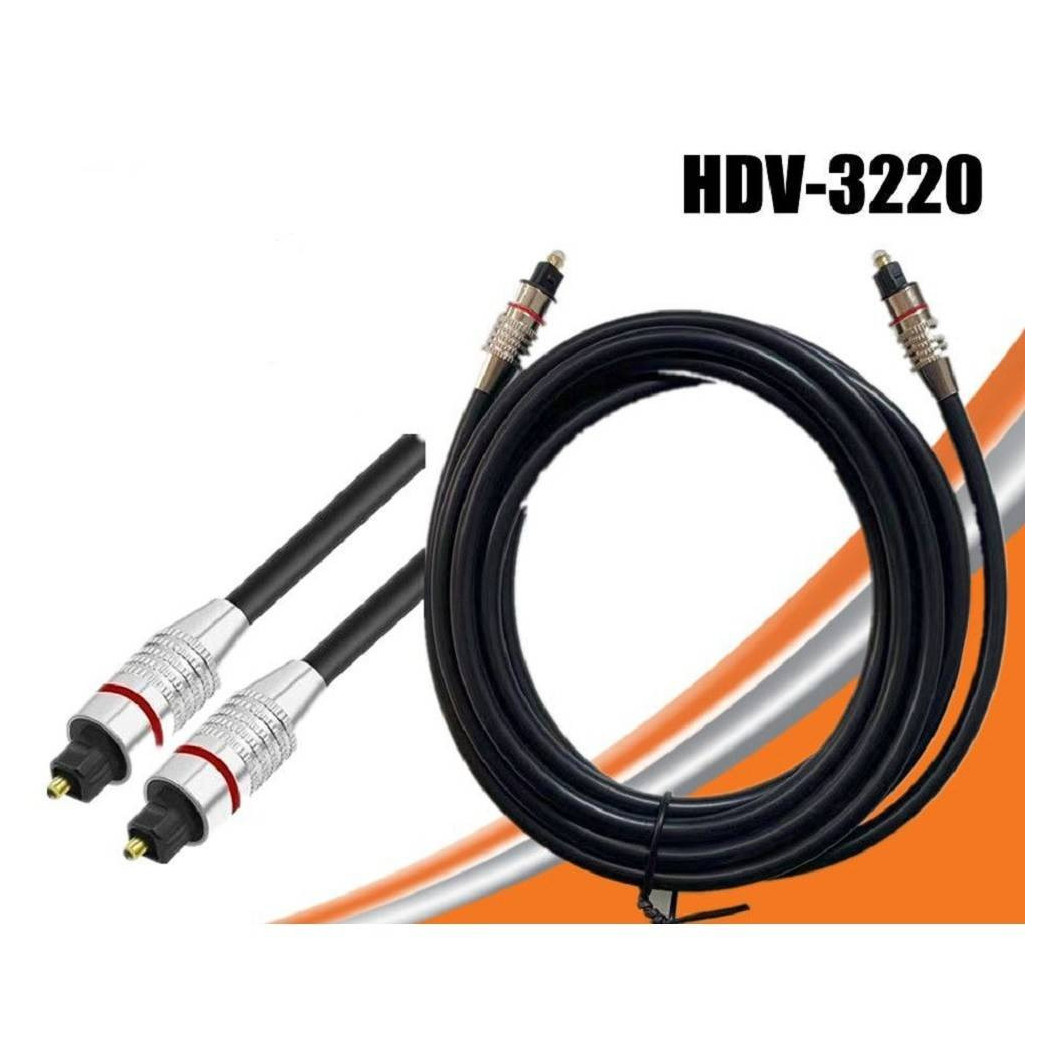 foto del prodotto trade shop cavo audio digitale ottico fibra ottica lunghezza 2 metri hi fi hdv 3220 