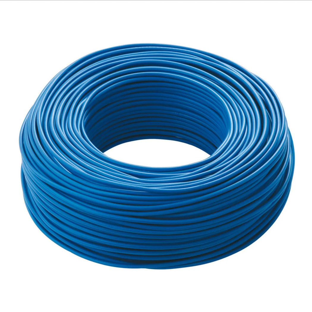 foto del prodotto trade shop cavo blu 100 mt isolato unipolare 1 x 2,5 m2 antifiamma materiale elettrico 