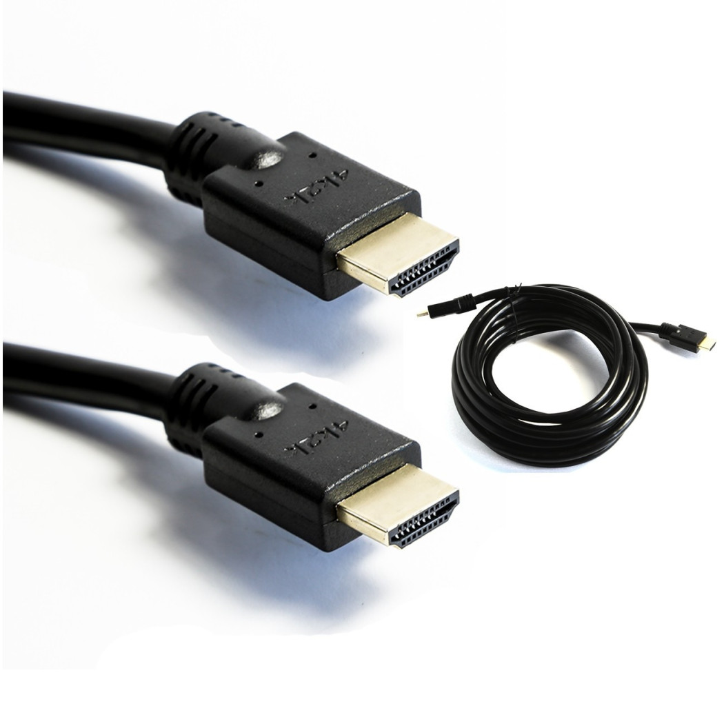 foto del prodotto trade shop cavo hdmi 4k 2k ad alta velocita 39 fullhd hd 3d 1080p blu ray gold 24k 10mt 