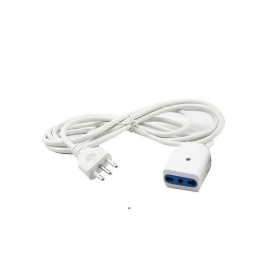 foto del prodotto trade shop cavo prolunga corrente elettrica presa domestica casa giardino metraggio 5 mt bianco 