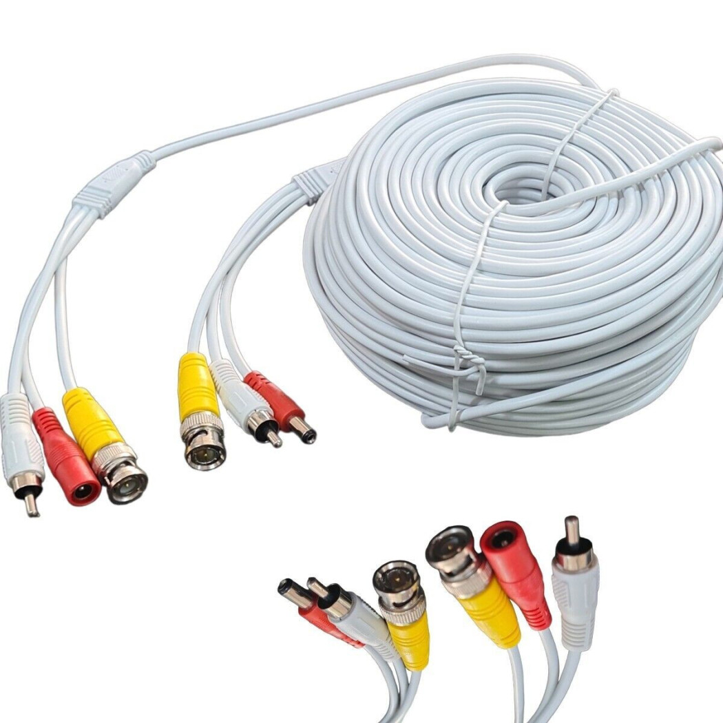 foto del prodotto trade shop cavo prolunga telecamera rca bnc audio video alimentazione 10 20 30 50 metri 30 mt 