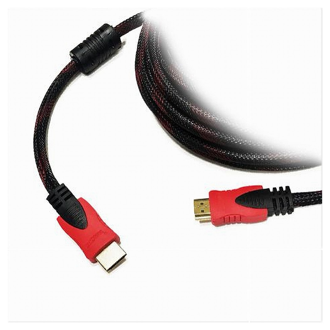 foto del prodotto trade shop cavo retinato hdmi hdmi 5 mt metri 24k versione full hd 1080p maxtech hdmi rt5m 