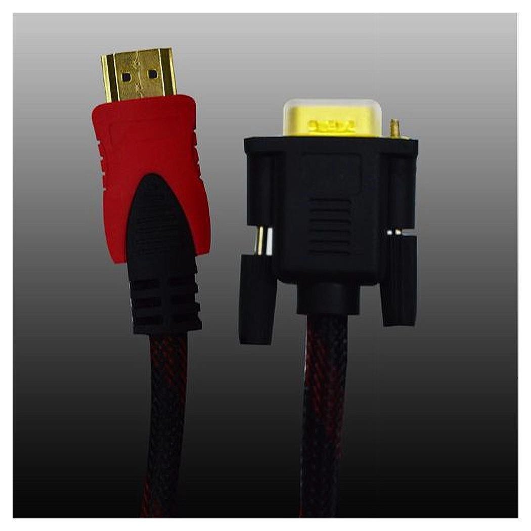 foto del prodotto trade shop cavo video retinato da hdmi a vga linea 1080p da 10 metri maxtech hdva rt10m 