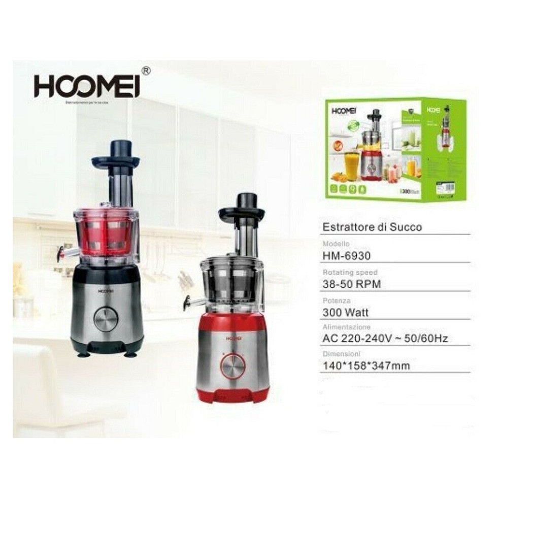 foto del prodotto trade shop centrifuga estrattore di succo frutta verdura 300 watt hoomei hm 6930 cucina 