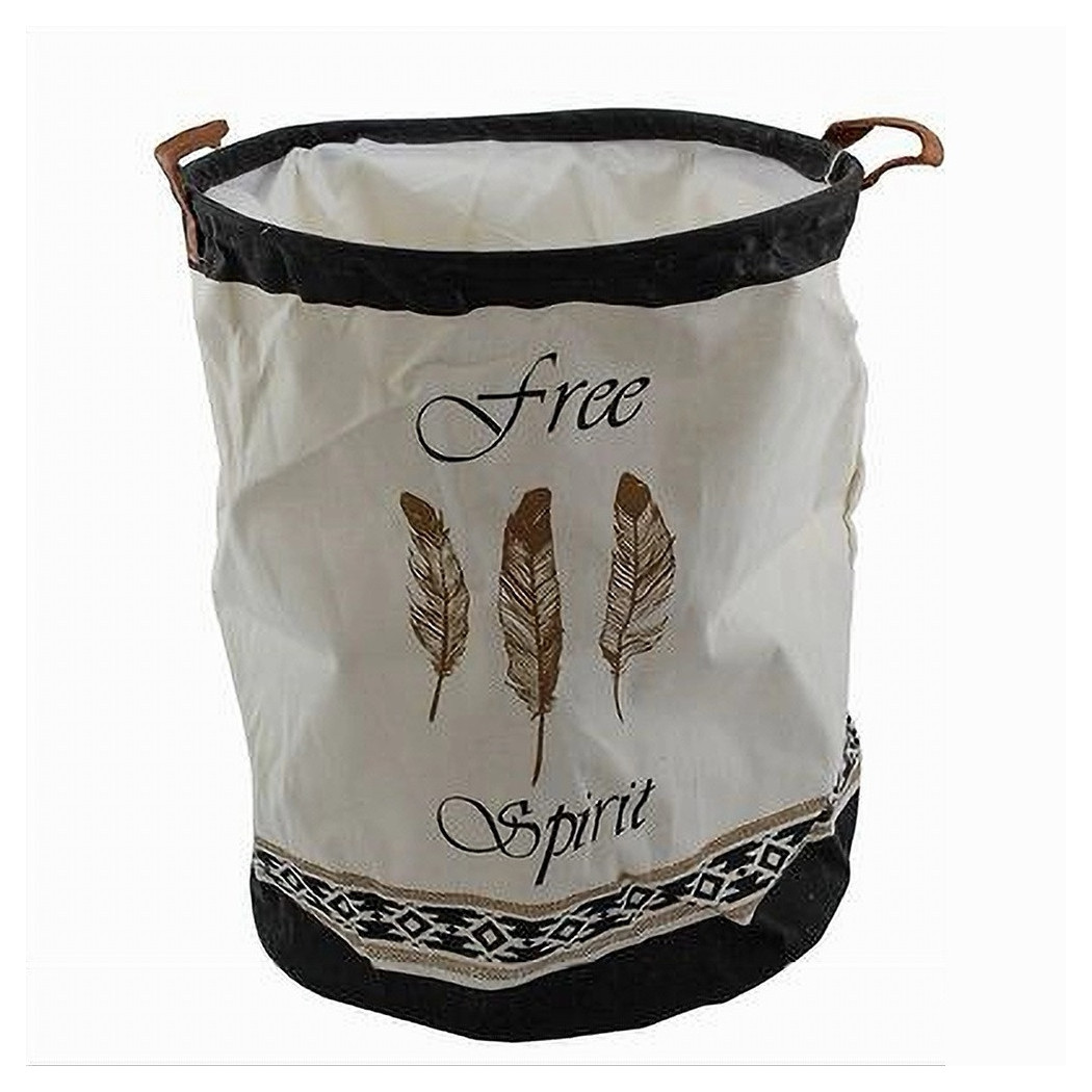 foto del prodotto trade shop cesto porta biancheria per vestiti sporchi pieghevole free spirit 35x45 cm 10474 