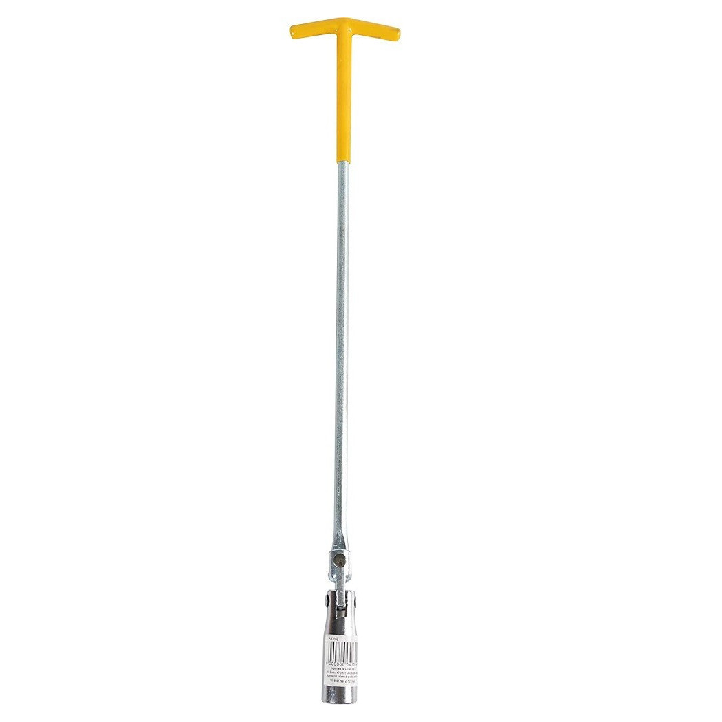 foto del prodotto trade shop chiave candela snodata 50cm diametro 16 mm manutenzione auto impugnatura gommata 