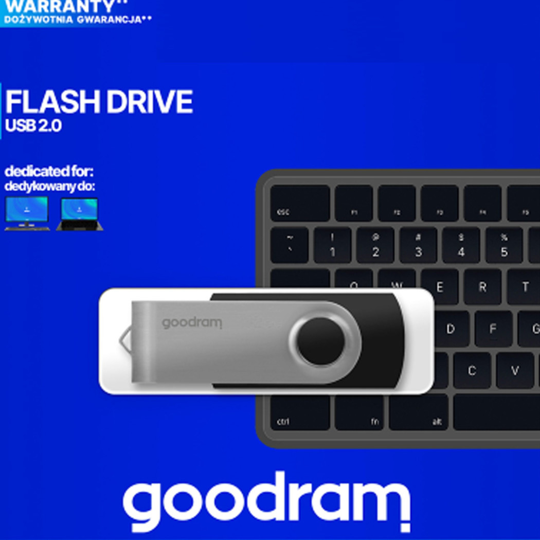 foto del prodotto trade shop chiavetta pen drive flashdrive usb 2.0 archiviazione dati good ram ultraveloce 8 gb 