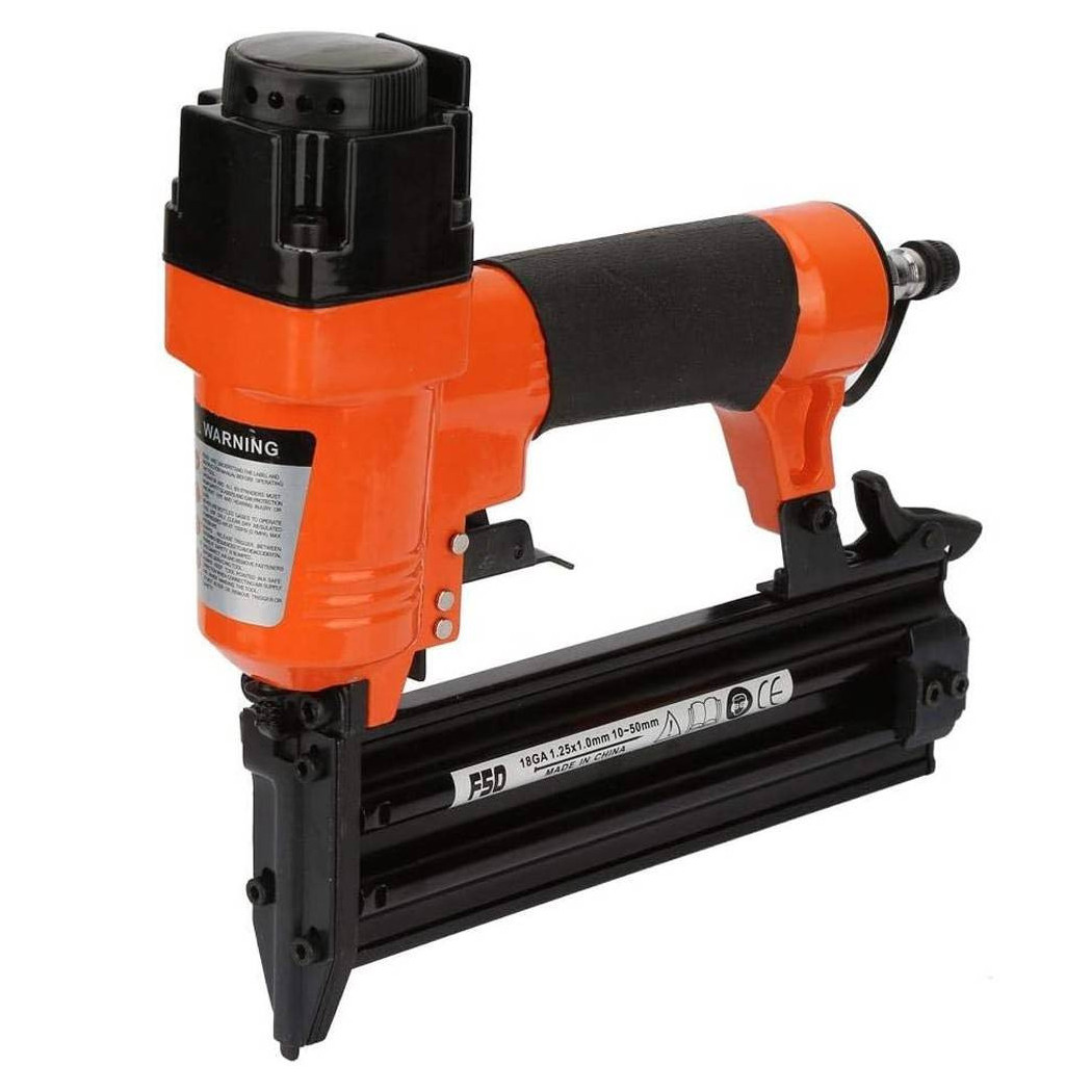 foto del prodotto trade shop chiodatrice graffettatrice spillatrice ad aria compressa 10 50mm pneumatica f50 